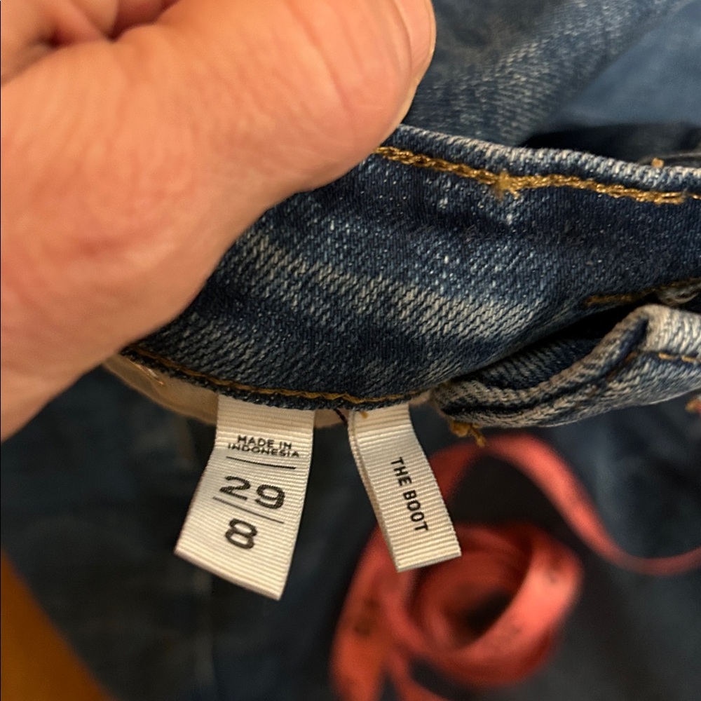 LOFT Dark Blue Flare Jeans - Picture 4 of 8